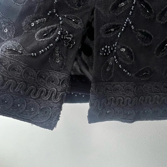 Sue Wong size 2 sequin art deco sheer back wedding guest formal midi dress - Picture 3 of 10